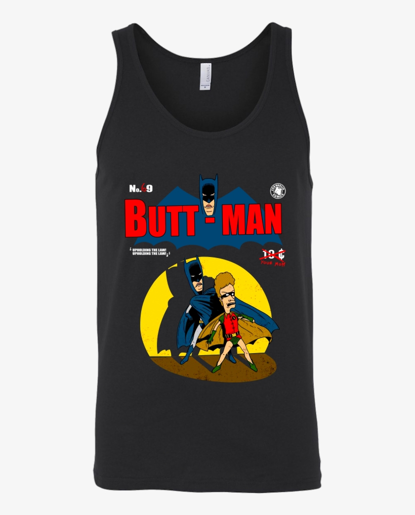 Butt Man Beavis And Butt Head Batman Comic Con Shirts - Super Saiyan Tank Top, transparent png #9736466