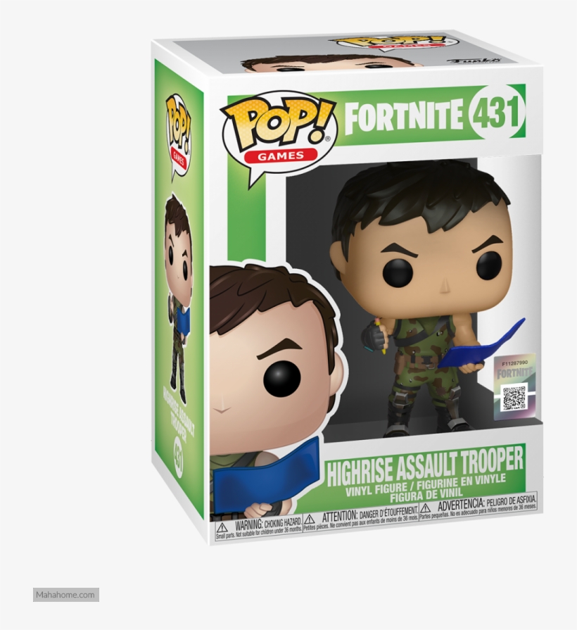 Pop Vinyl - Pop Games Fortnite Highrise Assault Trooper, transparent png #9736507