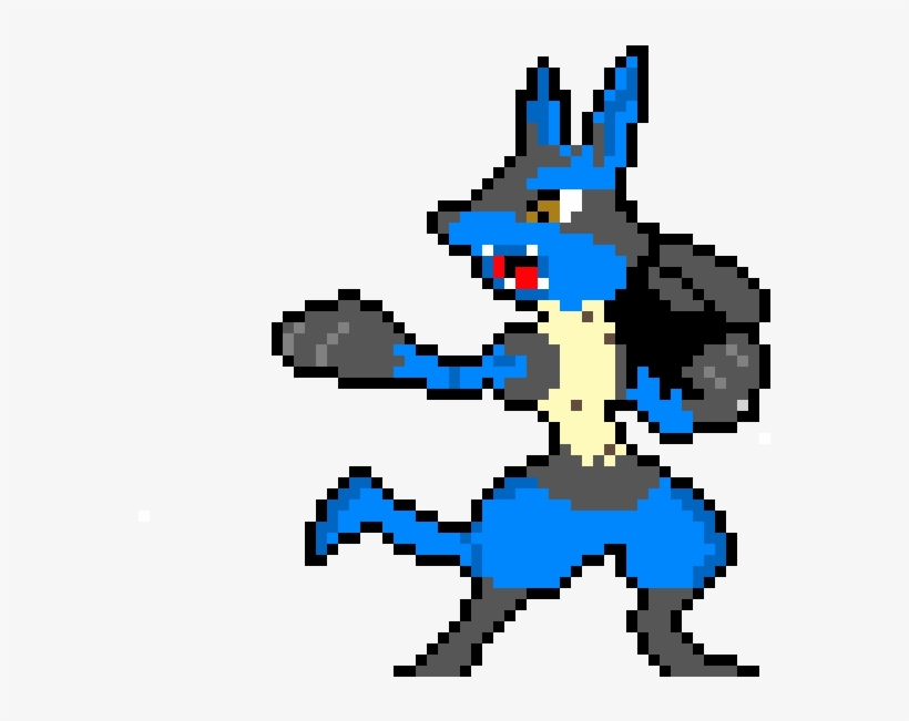 Lucario - Lucario Pixel, transparent png #9736744