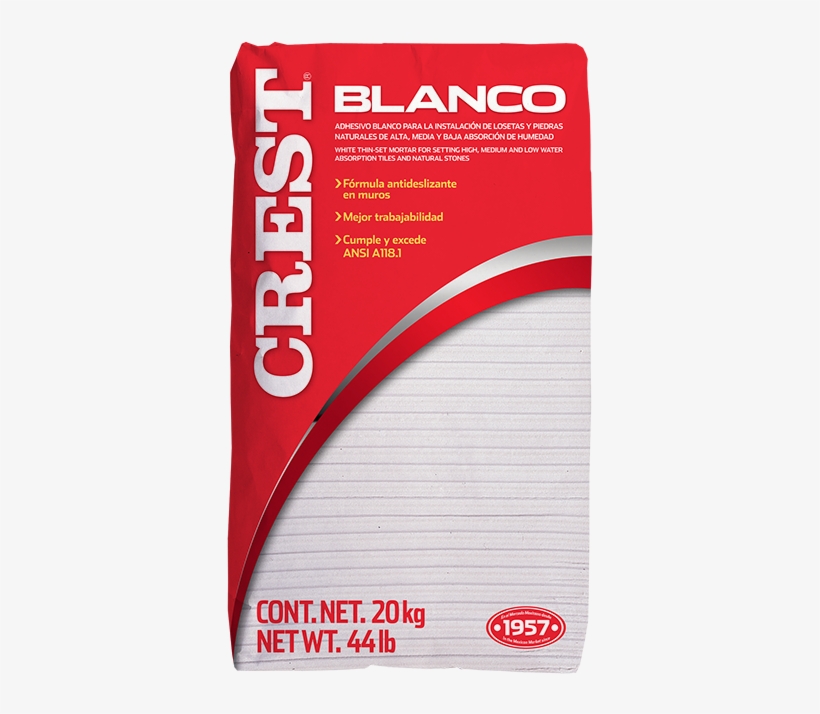 Crest Blanco - Pegazulejo Crest, transparent png #9737421