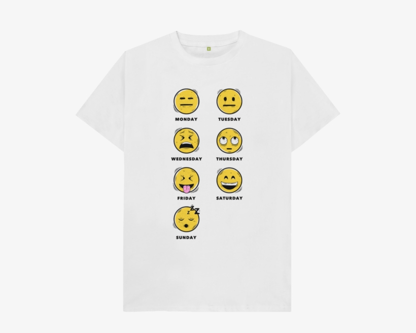 Emoji Tee - T Shirt White Plain, transparent png #9737885