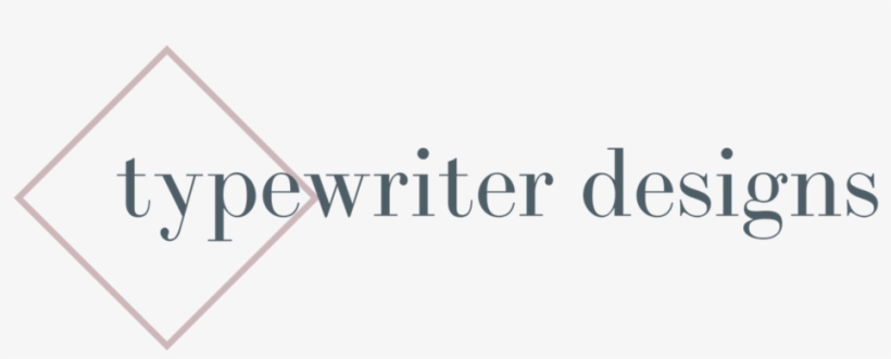 Typewriter Designs Logo Long Format=1500w, transparent png #9738007