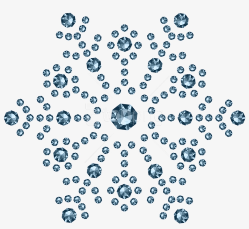 Free Png Diamond Snowflake Png - Diamond Snowflakes, transparent png #9738255
