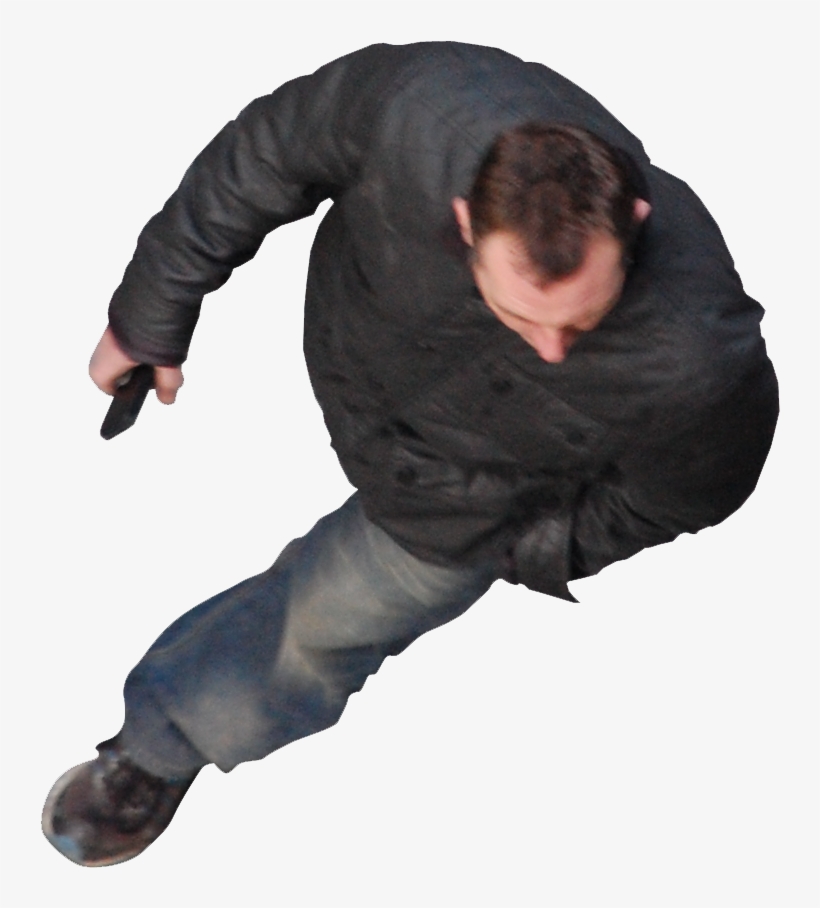 Man Walking - Via - Architextures - Download - Persona Desde Arriba Png, transparent png #9739243