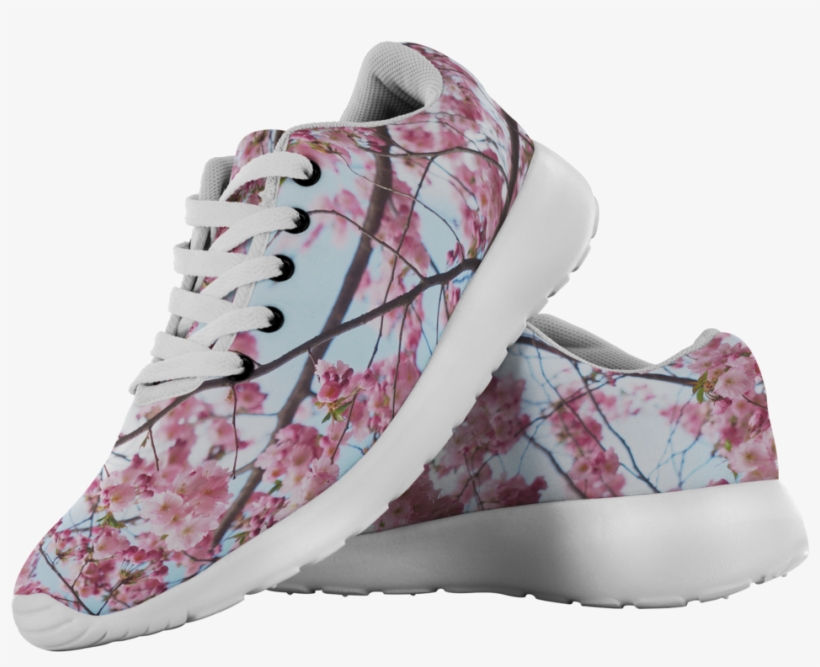 Cherry Blossom Tree Running Shoes - Sneakers, transparent png #9739273
