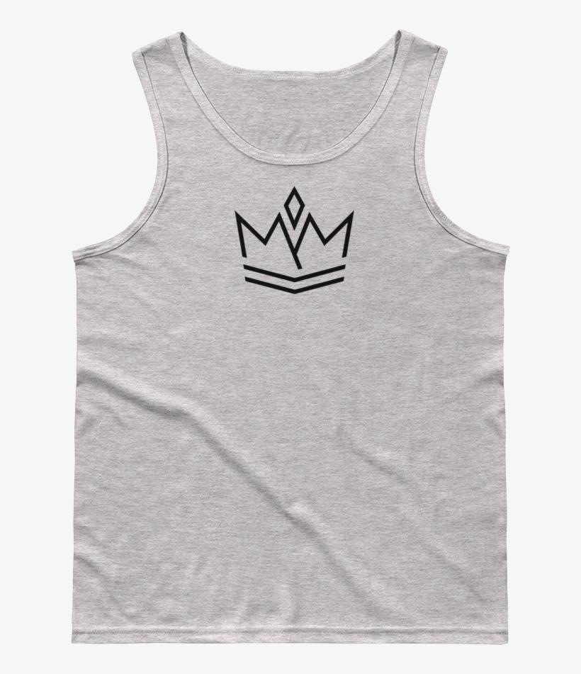 Black Crown Tank Top - T-shirt, transparent png #9739280
