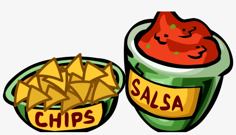 Png Black And White Dip Huge - Chips And Salsa Clip Art, transparent png #9739322