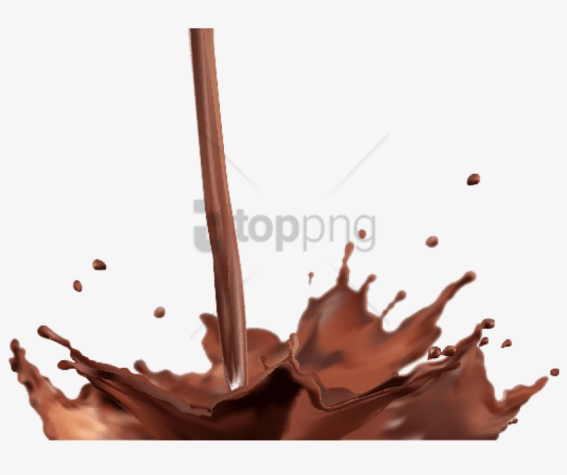 chocolate milk splash vector