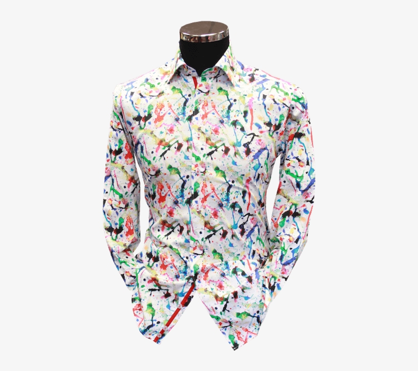 Paint Splat Shirt - Blouse, transparent png #9740496