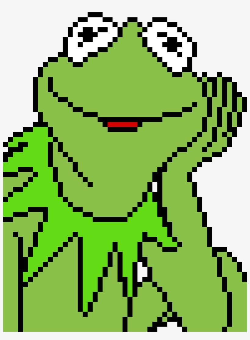 Kermit The Frog - Kermit Pixel Art, transparent png #9740498