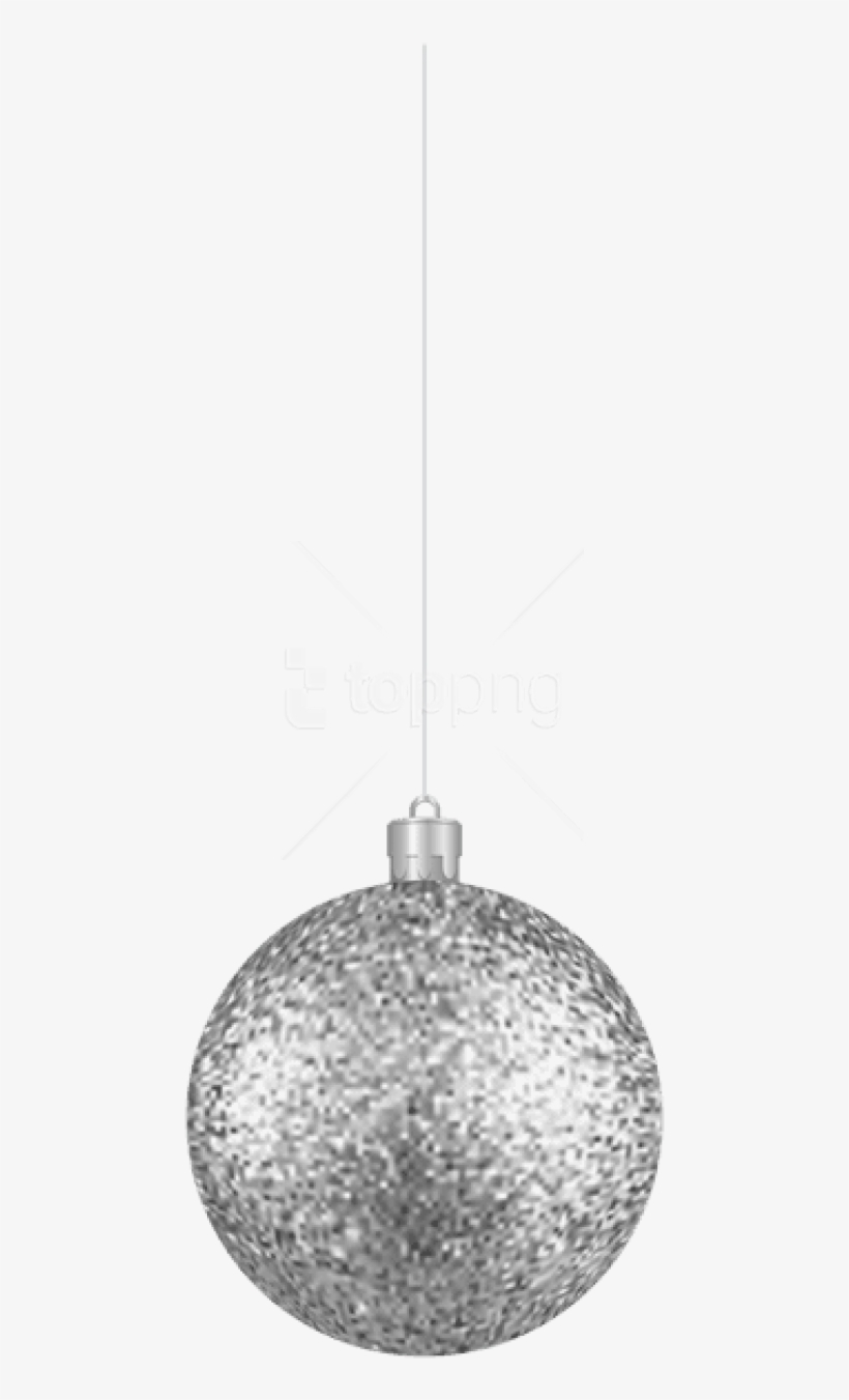 Free Png Silver Christmas Ball Png - Lampshade, transparent png #9740961