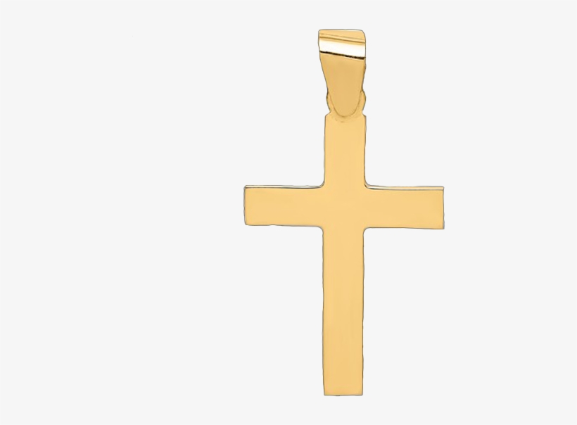 Zgold Cross Xr565 - Pieni Kultainen Rippiristi, transparent png #9742260