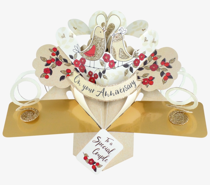 Pop Ups Card Happy Anniversary - Wedding Happy Anniversary From Mom And Dad, transparent png #9742574