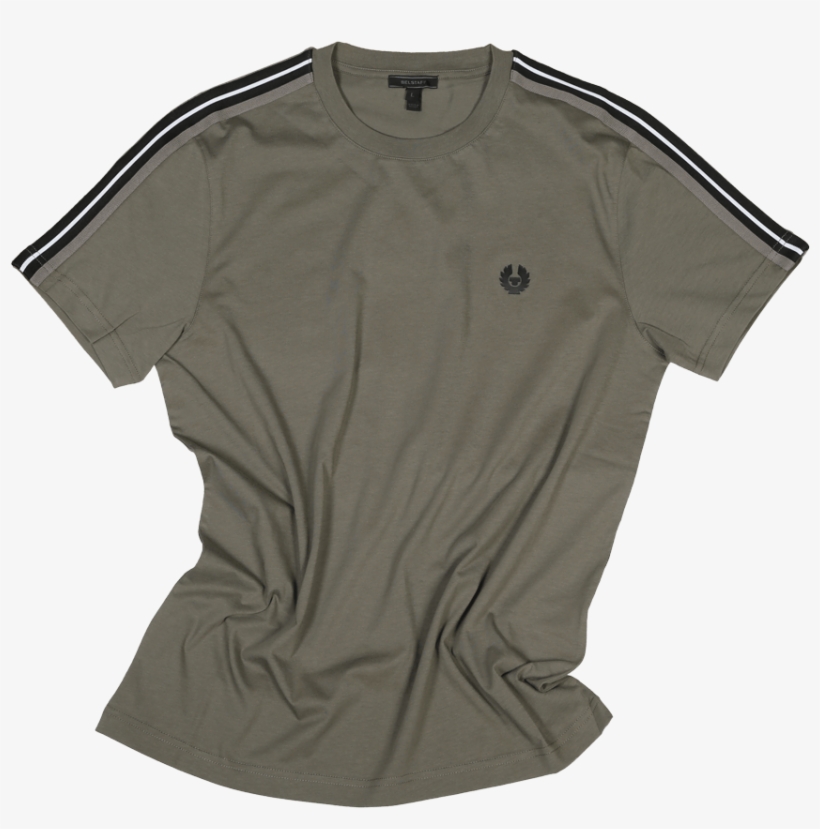 Belstaff Seddon T-shirt Man, Green Smoke - Polo Shirt, transparent png #9743086