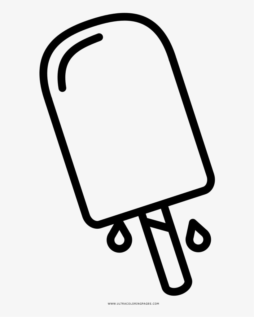 Popsicle Coloring Page - Ausmalbilder Eis Am Stiel, transparent png #9743412