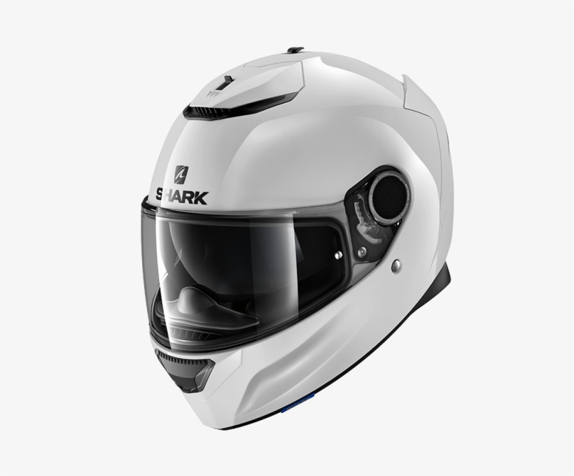 1 Spartan Blank Blk 34lfront He3430 - Shark Spartan Blank White, transparent png #9743661