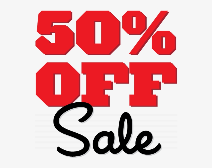 Doublexx 50percent Off - Graphic Design, transparent png #9743909