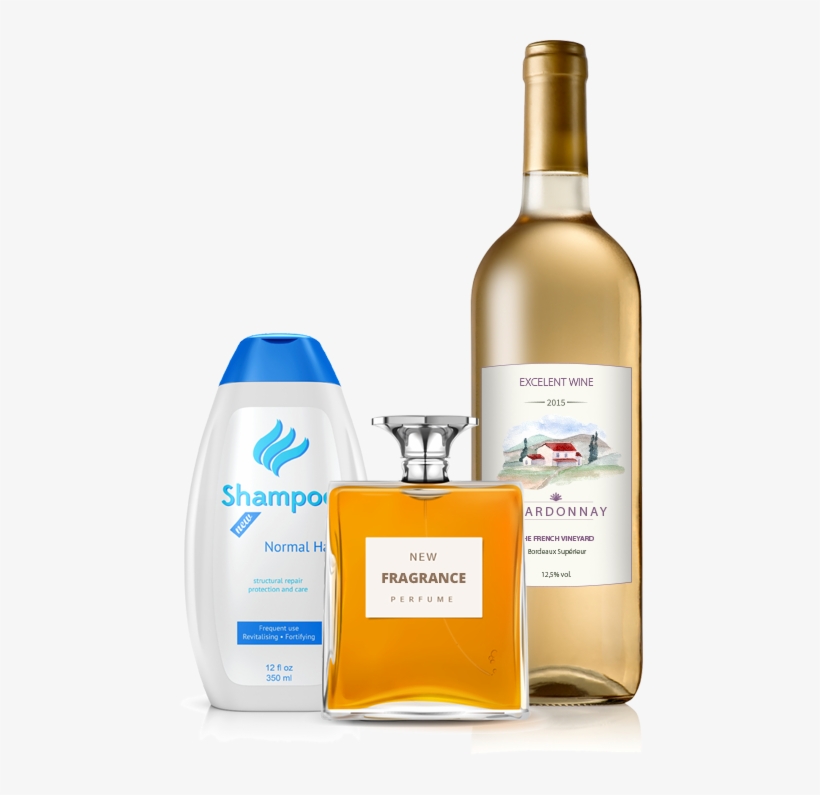 Providing High Quality Self Adhesive Labels For Over - Glass Bottle, transparent png #9744057
