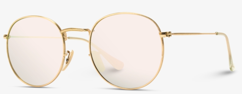 Retro Round Polarized Metal Frame Hipster Sunglasses - Reflection, transparent png #9744231