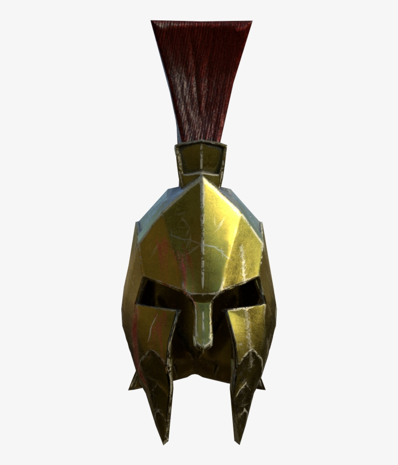 Created A Spartan Helmet For A College Assessment - Spartan Helmet Front View, transparent png #9744258