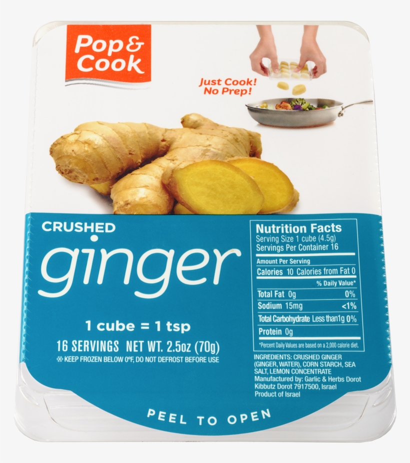 Pop & Cook's Ginger - Frozen Peeled Garlic Transparent, transparent png #9744299