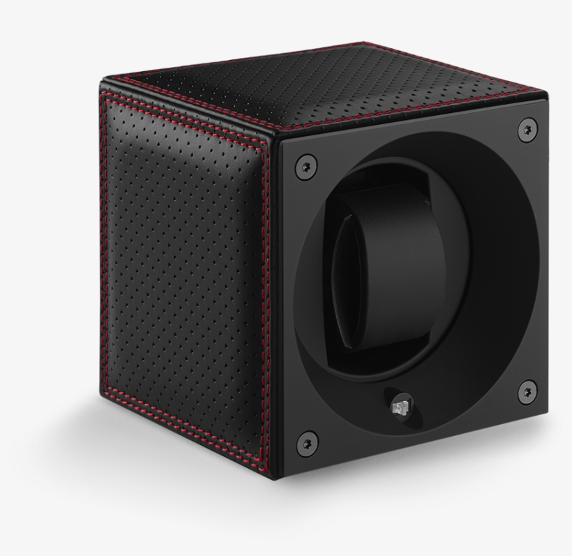 Racing Collection Stitched Black Leather & Red Double - Computer Speaker, transparent png #9744890