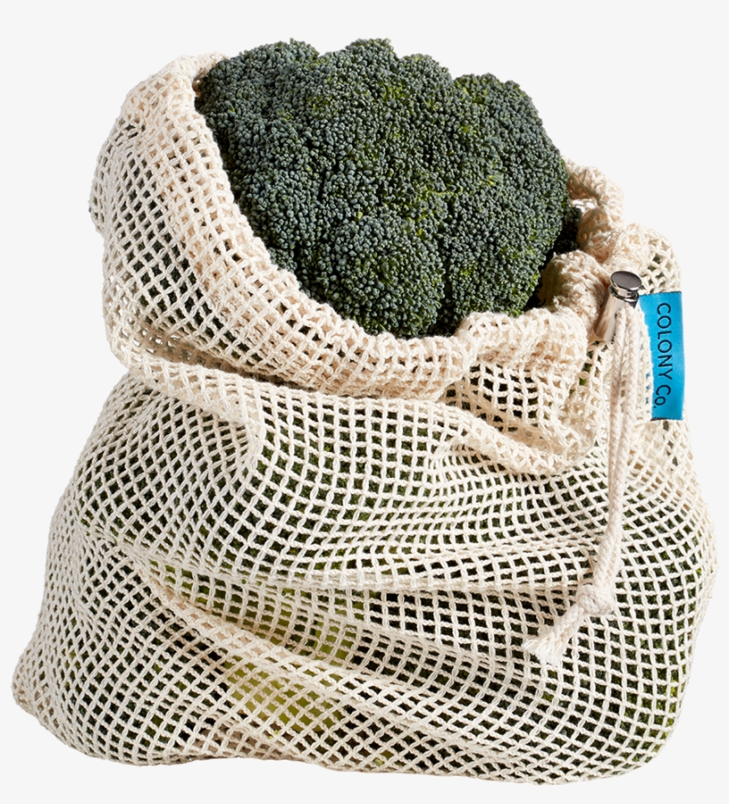 Reusable Produce Bags - Broccoli, transparent png #9745044