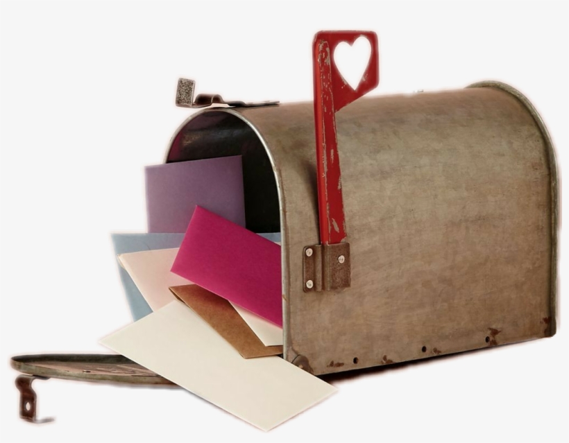 #love #letters #vintage #loveletters #mailbox #heart - Vintage Mail Box Transparent, transparent png #9745049