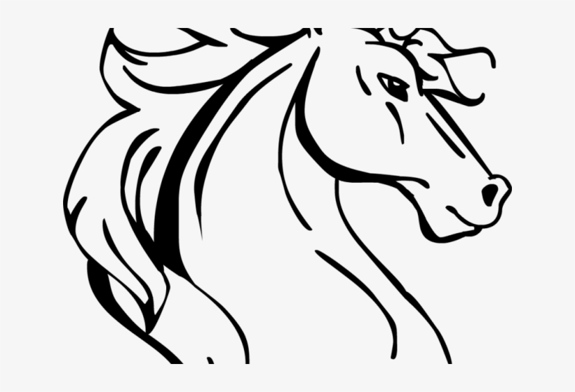 Drawn Unicorn Head - Realistic Unicorn Head Drawing, transparent png #9745051