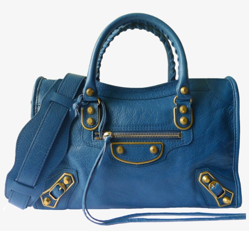 Sell Handbags Blue Balenciaga Purse - Handbag, transparent png #9745174