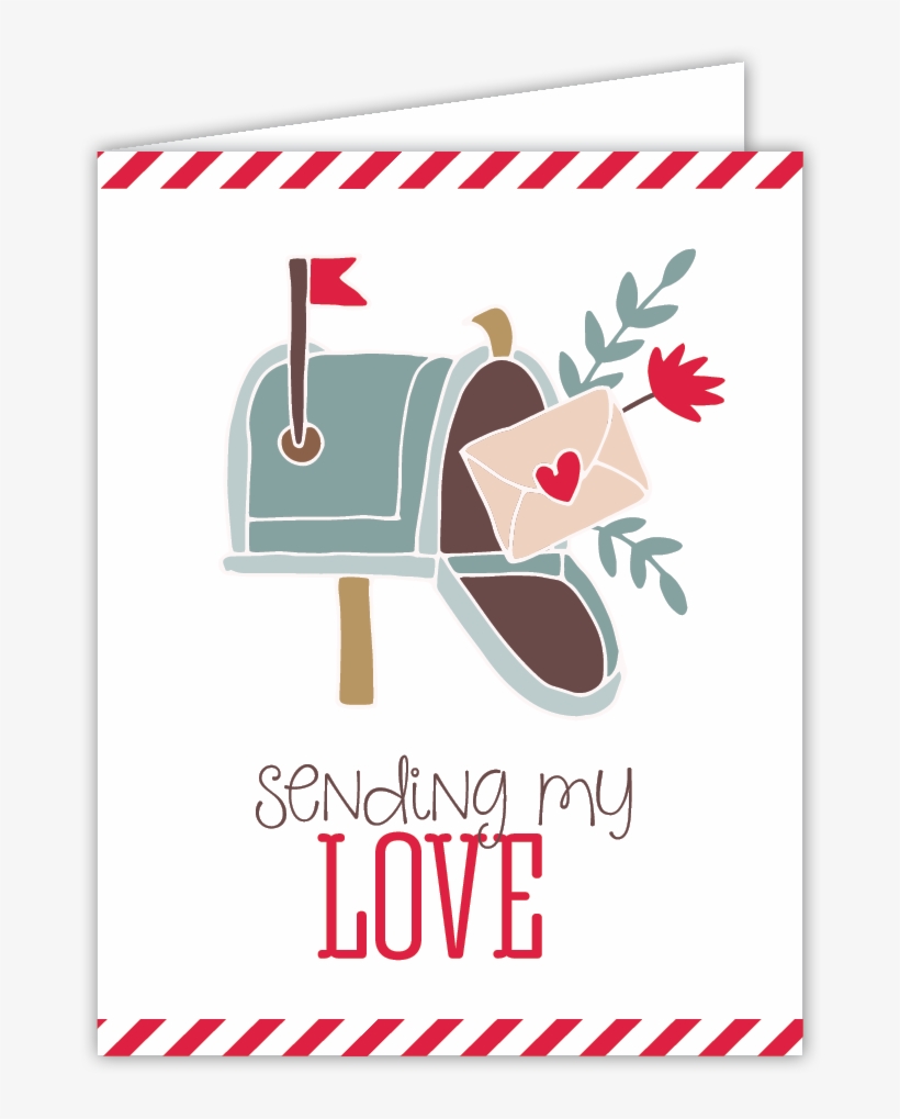 219-1016 Sending My Love Mailbox - Illustration, transparent png #9745247