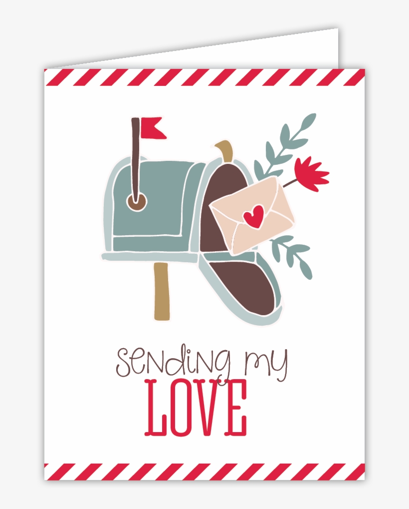 219-1016 Sending My Love Mailbox - Illustration, transparent png #9745247