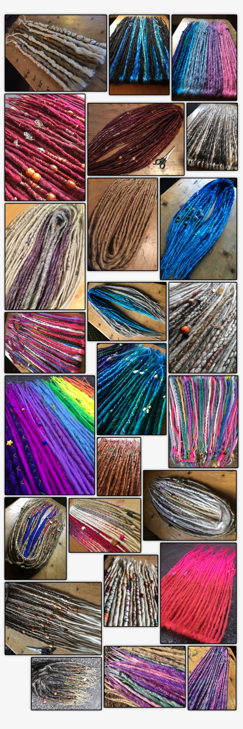 Take A Look At Some Examples Below Dread Sets - Wool, transparent png #9745384
