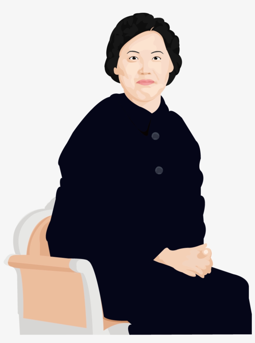 Manspreading Cartoon The On A - امراة عجوز جالسة على كرسي, transparent png #9745467