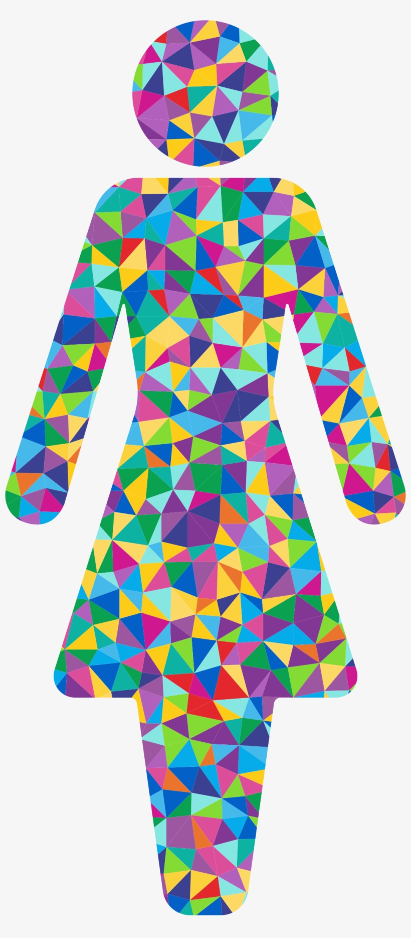 This Free Icons Png Design Of Prismatic Low Poly Female, transparent png #9746301