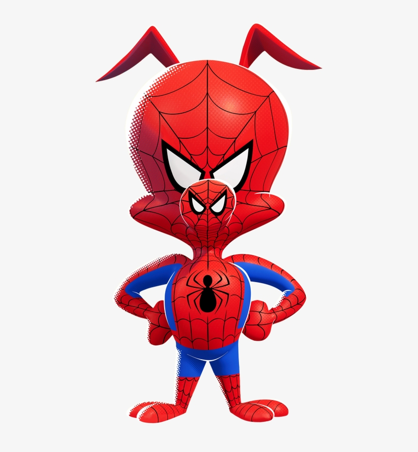 Spider Ham By Hz Designs Dcv50at-pre - Spider Ham Into The Spider Verse Poster, transparent png #9746952