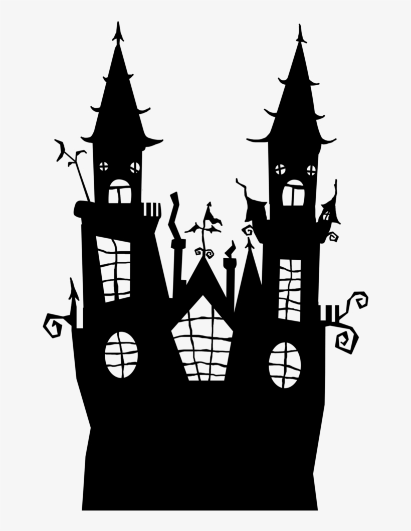 Pbp Tallulamoon Om Flower - Halloween House Black And White, transparent png #9747067