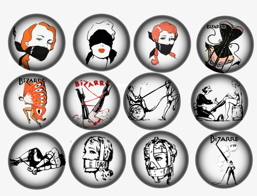 Bizzare Magazine Ornaments Png - John Willie Illustrations, transparent png #9747206