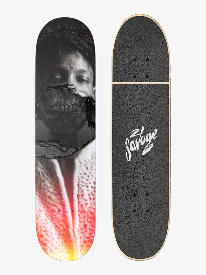 Slide - 21 Savage Skateboard, transparent png #9747782