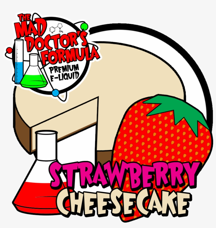 Strawberry Cheesecake 30ml - Funny Cartoon Strawberry Cheesecake, transparent png #9748953