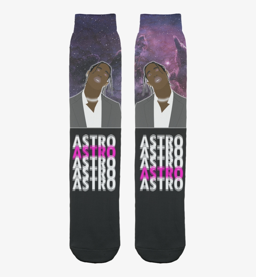 Travis Scott ﻿socks - Hockey Sock, transparent png #9749008