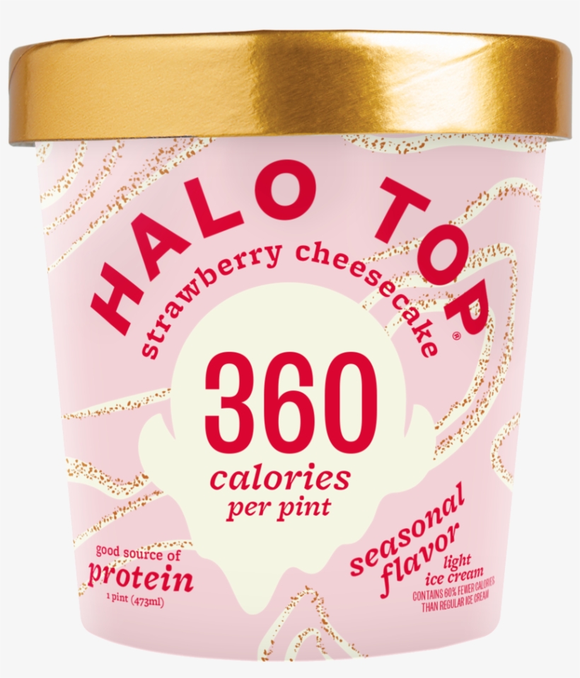 Strawberry Cheesecake - Halo Top Strawberry Cheesecake, transparent png #9749222