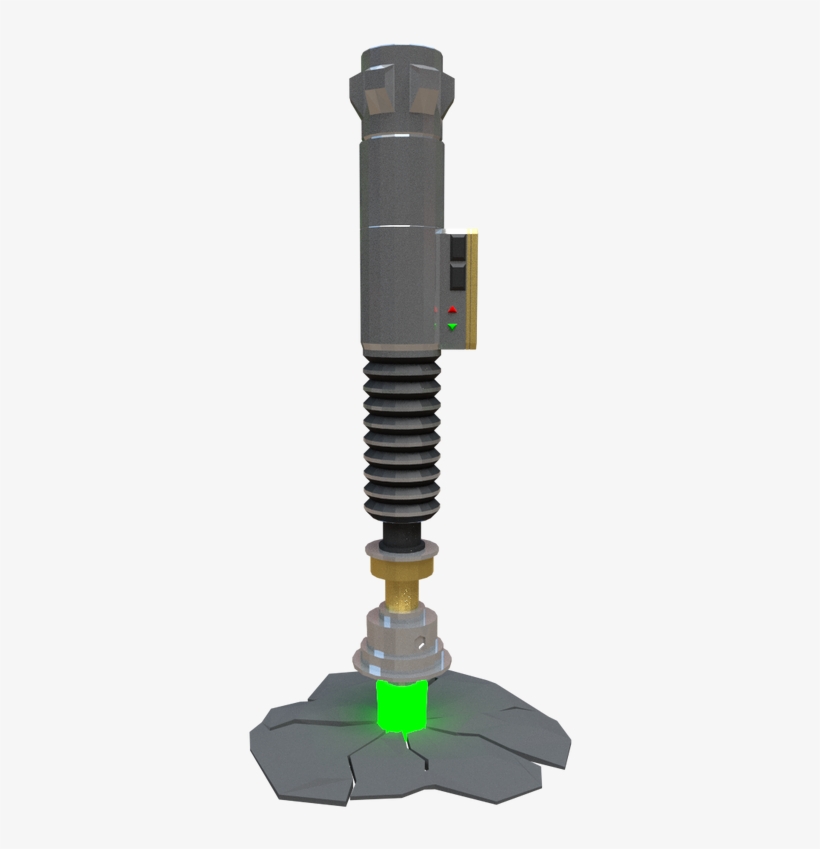 Lightsaber Statue - Flashlight, transparent png #9750424