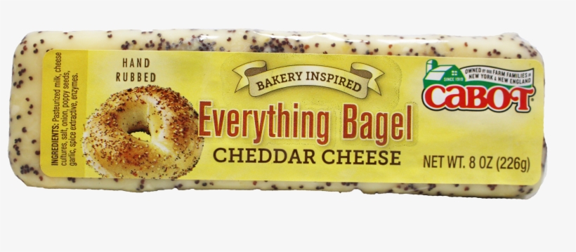 Cabot 8oz Everything Bagel Cheese - Bun, transparent png #9750986