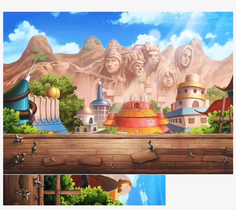 Mobile Ninja Heroes Hidden Leaf Village The Spriters - Hidden Leaf Village Background, transparent png #9751545