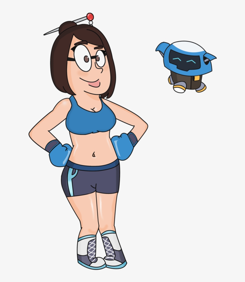 Freeuse Library Mei Boxer And Top By Invadermurilox - Cartoon, transparent png #9751592