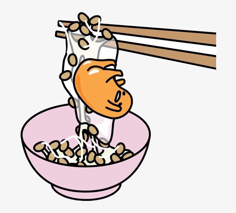 Chopsticks Transparent Gudetama - Gudetama Natto, transparent png #9752122
