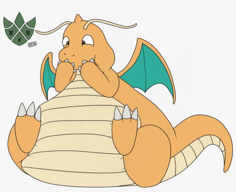 Pudgymon - Dragonite - Cartoon, transparent png #9753139