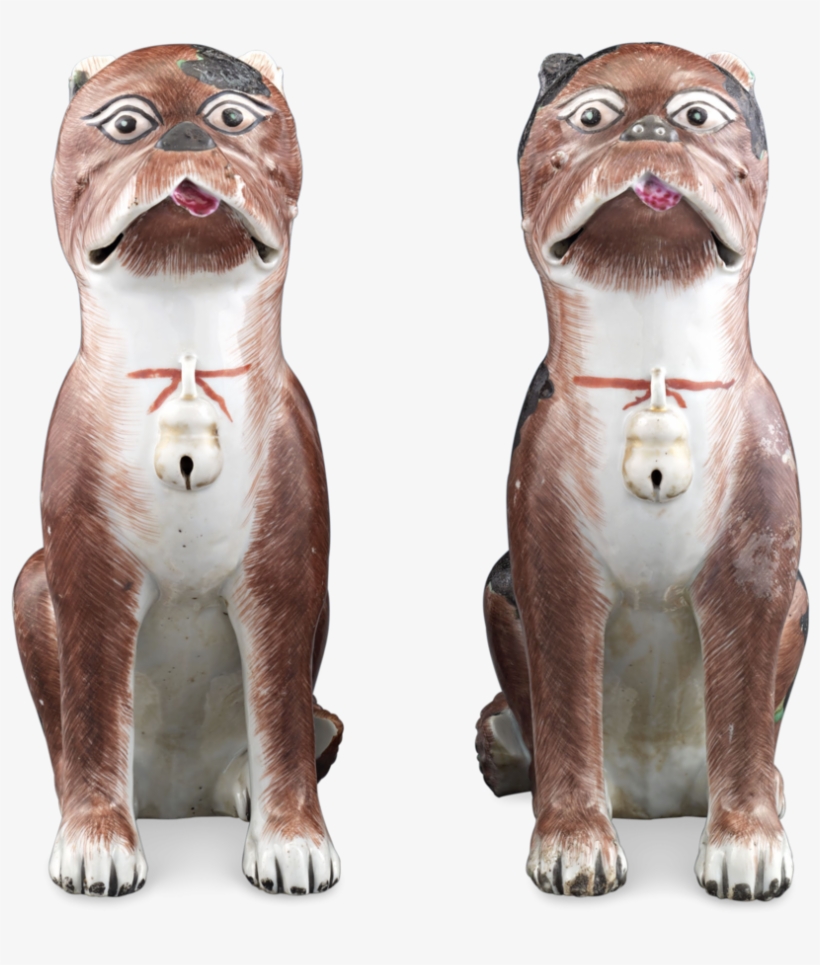 Porcelain Chinese Pug Dogs - Otter, transparent png #9753355