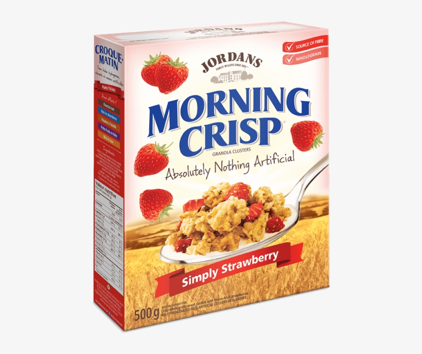 Crispy Whole Grain Cereal Clusters With Freeze Dried - Jordans Morning Crisp Cereal, transparent png #9753827